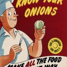 Decoration 16x20 Poster.Room art wall design.Know your onions.Chef.9040