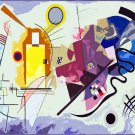 Decoration 16x20 Poster.Room art wall design.Miro painting redone abstract.9093