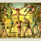 Decoration 16x20 Poster.Room art wall design.Circus acrobats.9205