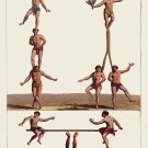 Decoration 16x20 Poster.Room art wall design.Circus acrobats.9206