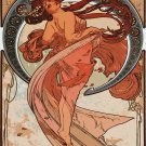 Decoration 16x20 Poster.Room art wall design.Mucha style.9389