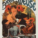 Decoration 16x20 Poster.Room art wall design.Mucha style.9390