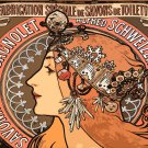Decoration 16x20 Poster.Room art wall design.Mucha style.9395