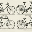 12333.Decoration POSTER.Room interior wall art.Early German Bicycles chart ad