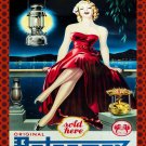 8680.Decoration Poster print.Home Room wall art design.Petromax Lady in red ad