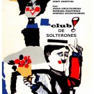 Club de solterones.Bachelors Club Decor Poster.Graphic Art Interior design 3123