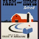 Winter Poster Decor.Home Room Interior design.Farm.Illinois Agriculture.10641