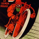 7987.Decoration Poster.Home Room wall art interior design.Deen Biker Demon.Red