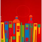 8454.Decoration Poster.Home Room wall art interior design.Red hot city.Decor