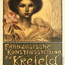 Decoration Poster.Home room art.Interior design.1907 Krefeld.Woman portrait.7216