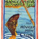 7706.Decoration Poster.Home Room wall design art print.French fishing catch