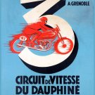 Decorative POSTER.Home room Interior art design.Motorcycle racing.Dauphine.7098