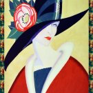 10799.Poster decoration.Home interior.Room wall design.Deco model.Fashion hat