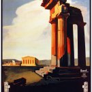 7743.Decoration Poster.Home Room wall interior design.Agrigento Temples.Italy