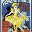 Decoration Poster.Home room art.Interior design.Cheret Mime yellow dress.7191