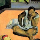 12315.Decoration POSTER.Room interior wall art.Gauguin Brooding Woman painting