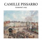 12408.Decoration Poster.Home wall art design decor.Pissarro painting.Fish Market