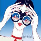 4983.Decoration Poster.Woman looking at rowing.Binoculars.decor Home Office art