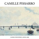 12409.Decoration Poster.Home wall art design.Pissarro painting.Charing Bridge