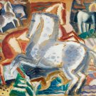 12251.Decoration POSTER.Room interior wall art decor.Horses & landscape painting