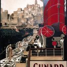 7873.Decoration Poster.Home Room wall interior art design.Cunard.Cruise travel