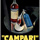 7901.Decoration Poster.Home Room wall interior design.Campari wine.Bar.Bartender