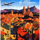 7781.Decoration Poster.Home Room wall interior art design.Fly Europe by Clipper