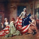 Decoration Poster.Home room art.Interior design.Betsy Ross.American flag.7271