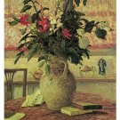 Decoration Poster.Home Room Interior design.Flower bouquet vase.6476
