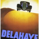 225.Art Decor POSTER.Graphics to decorate home office.Delahaye Automobile Ad.