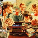 7955.Decoration Poster.Home Room wall interior art design.Children in Candy shop