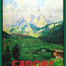 Decoration Poster.Home room art.Interior design.Cadore Dolomite.ski resort.7228