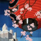 8178.Decoration Poster.Home Room wall.Designer art print.Japanese red paper lamp