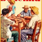 8380.Decoration Poster.Home Room wall design print.Playing Dominos.Decorative