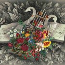 9706.Decoration Poster.Room Wall art.Home decor.Bouquet of Exotic flower.Musical