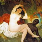 Decoration Poster.Bathsheba by Bryullov art painting.Home dorm Room decor.11343