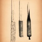 8476.Decoration Poster.Home Room wall interior art design.Japanese knife.Drawing