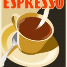 Decoration Poster.Home interior dorm.Room Wall art decor.Cafe Expresso.10972