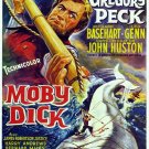 Decoration Poster.Home room art.Interior design.Moby Dick white Whale movie.7441