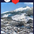 Decorative POSTER.Home room Interior art design.Ski Resort Gstaad.Skiing.7107