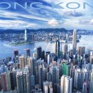8018.Decoration Poster.Room wall interior design.Hong Kong city.Travel decor art