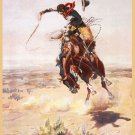 10680.Decorative Poster.Interior design art.Home decor.Cowboy riding wild horse