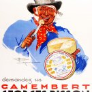Decor POSTER.Home room bedroom art.Interior design.Camembert Cheese.French.7065