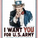 7821.Decoration Poster.Home Room wall interior art design.I want you for US Army