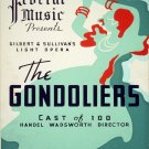 2202 The Gondoliers Federal Music.Art Decoration POSTER.Home Graphic Design.