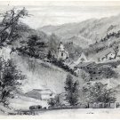 1897 Mountains.Country Art Decoration POSTER.Graphics to decorate home office.
