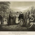 9507.Decoration Poster.Room Wall art.Home decor.Pocahontas wedding gravure
