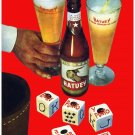 3164.Beer Vintage ad POSTER decor.Red Dice Gambling Home Room Art decoration
