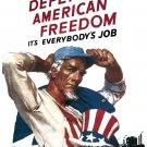 7829.Decoration Poster.Home Room wall interior art design.Defend America Freedom