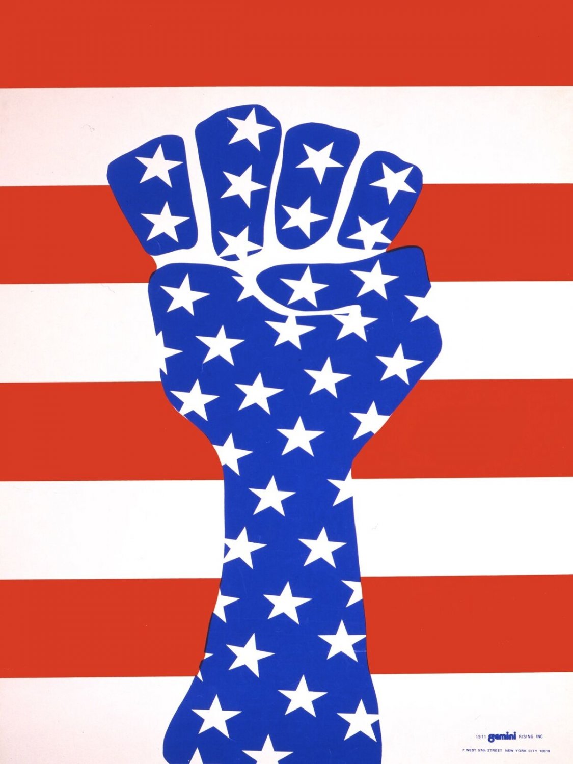 Wall Decor Poster.Home room interior art design.American Power fist.Flag.11566